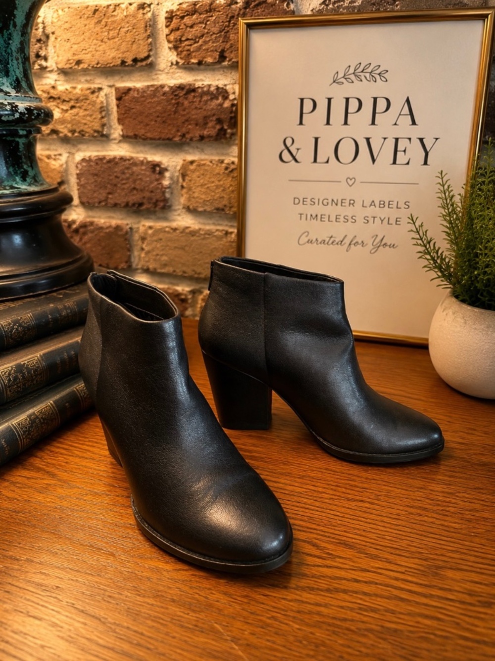 Cole Haan Dey Bootie — Black Leather — Size 7B